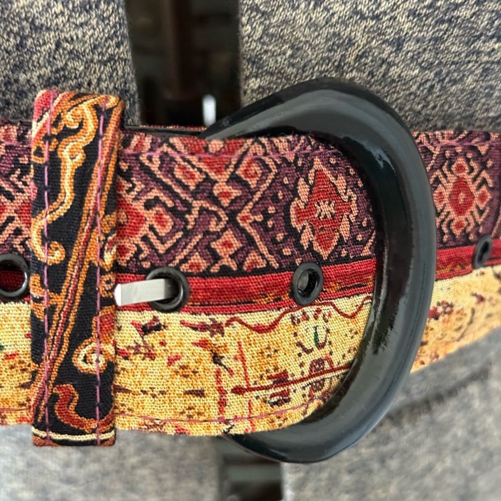 Boho Tapestry Fabric Belt – Size 10 - Picture 4 of 8